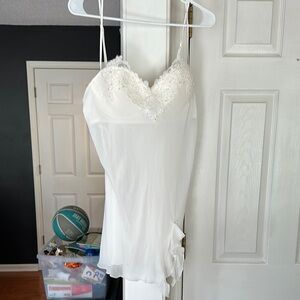 Linea Donatella White Lace Chemise